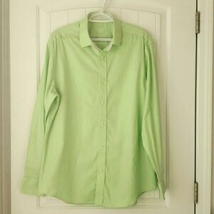 Bugatchi Uomo Mens Long Sleeve Shirt Shaped Fit, Flip Cuff Size‎ 16.5/41